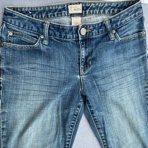 GAP Curvy Straight Jeans Size 4/27R Medium Wash Cotton - Picture 4 of 6